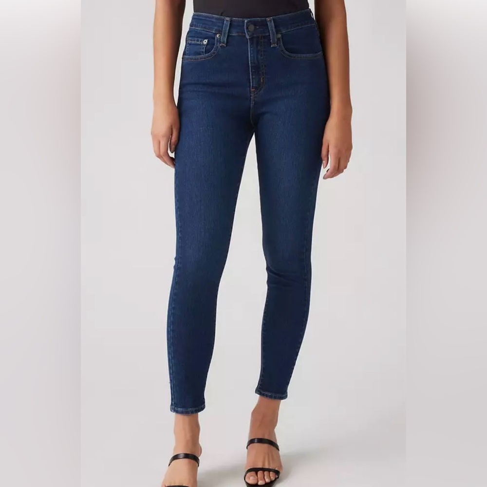 Levi’s Mile High Super Skinny Jeans Indigo Dark Wash High Rise Women’s, Size 29